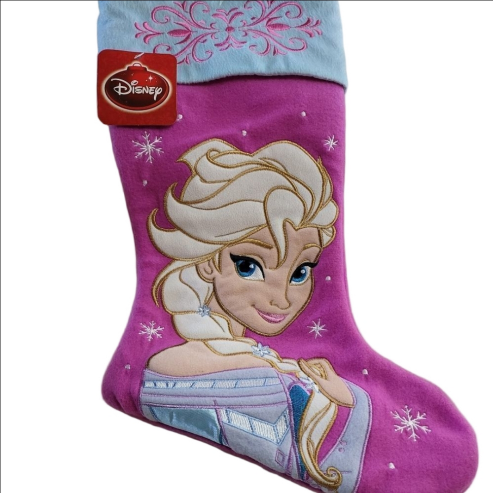 Elsa Frozen Pink Blue Red Christmas Stocking